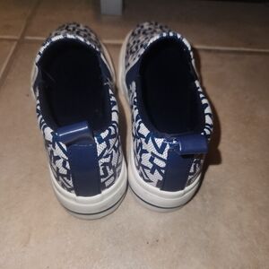 Kids Blue and White DKNY Slip-On Shoes